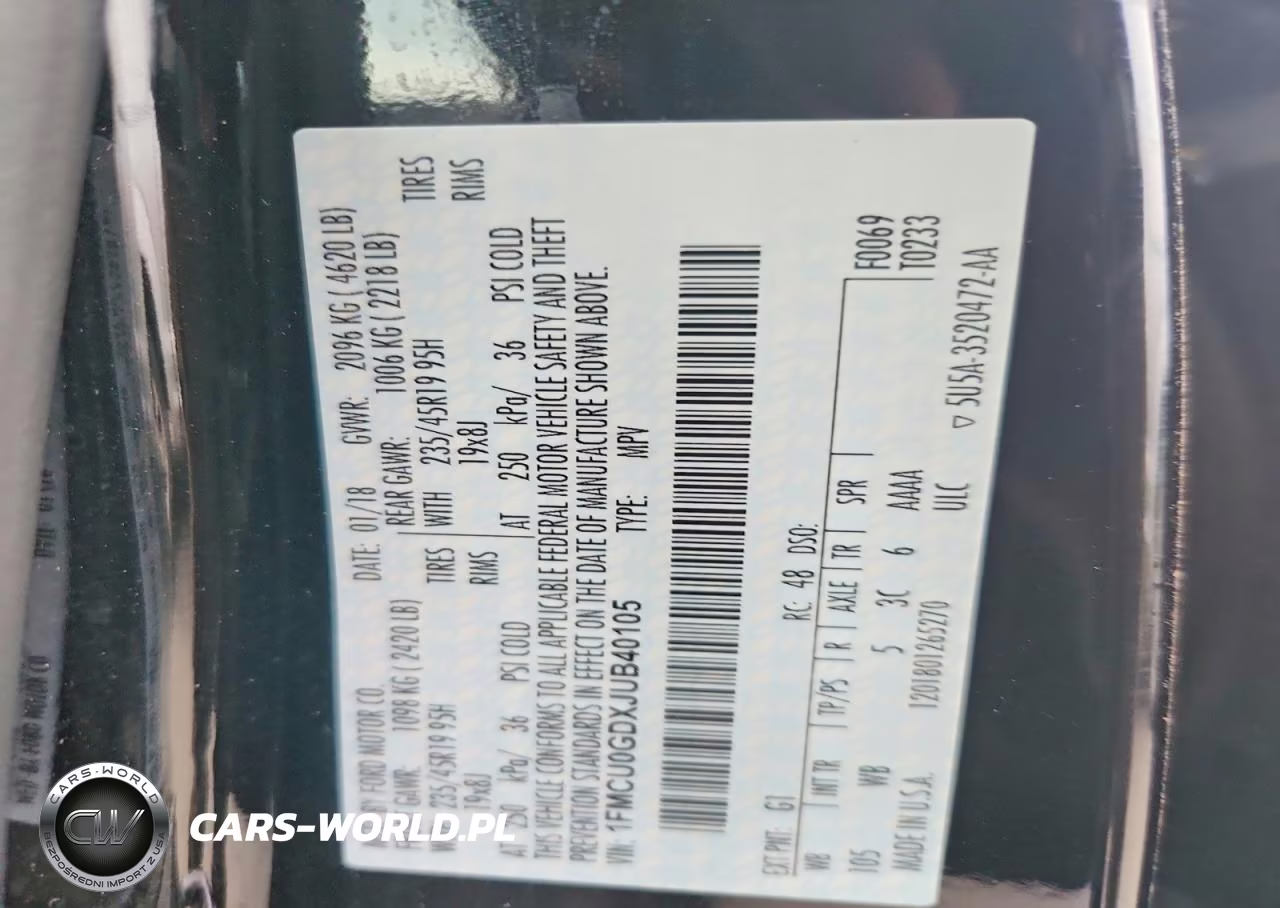 2018 Ford Escape Se VIN:1FMCU0GDXJUB40105 - 13