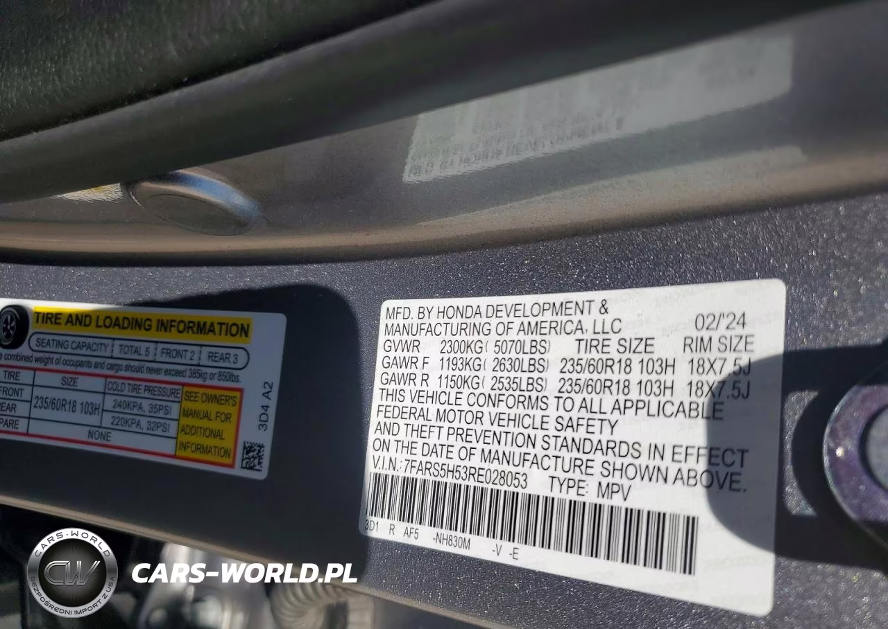 2024 Honda Cr-V Sport VIN:7FARS5H53RE028053 - 13