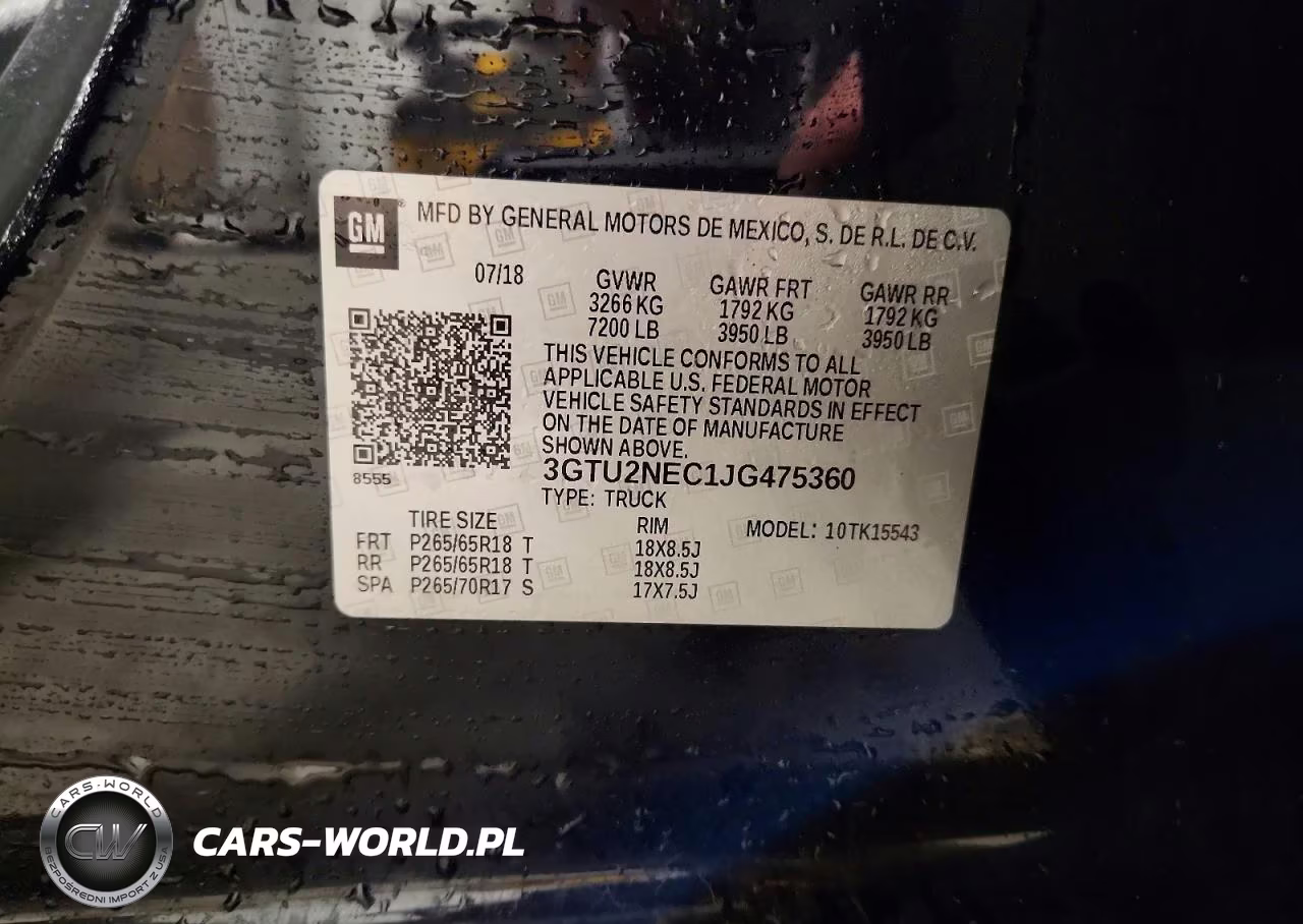 2018 GMC Sierra K1500 Slt VIN:3GTU2NEC1JG475360 - 12