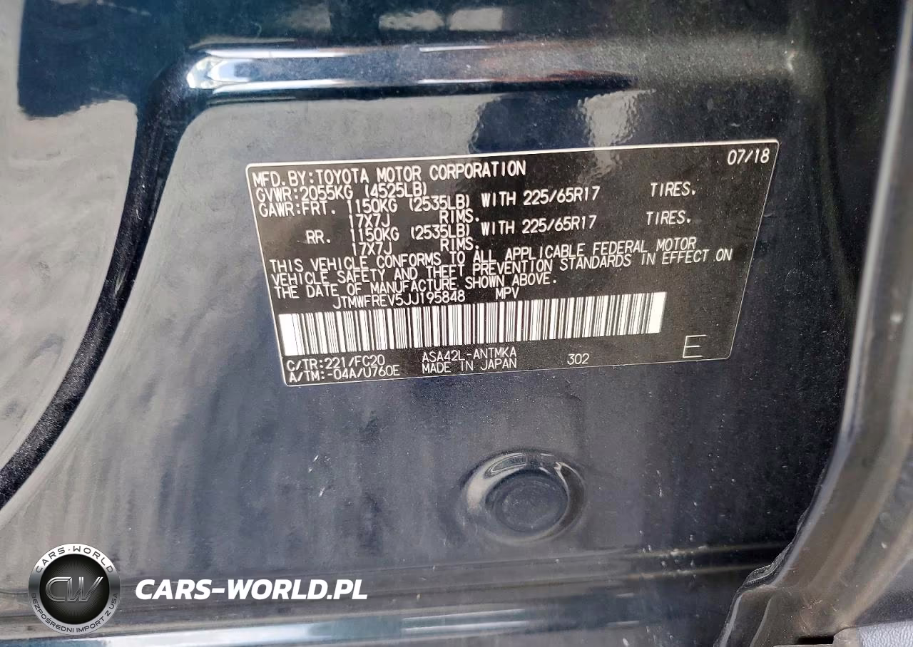 2018 Toyota Rav4 Xle VIN:JTMWFREV5JJ195848 - 14
