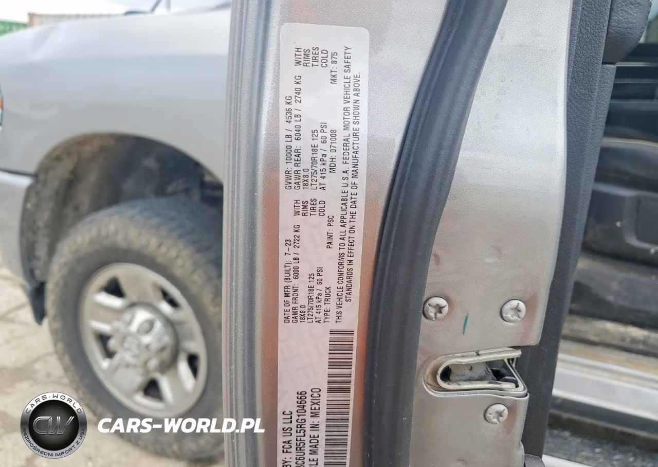 2024 Ram 2500 Laramie VIN:3C6UR5FL5RG104666 - 12