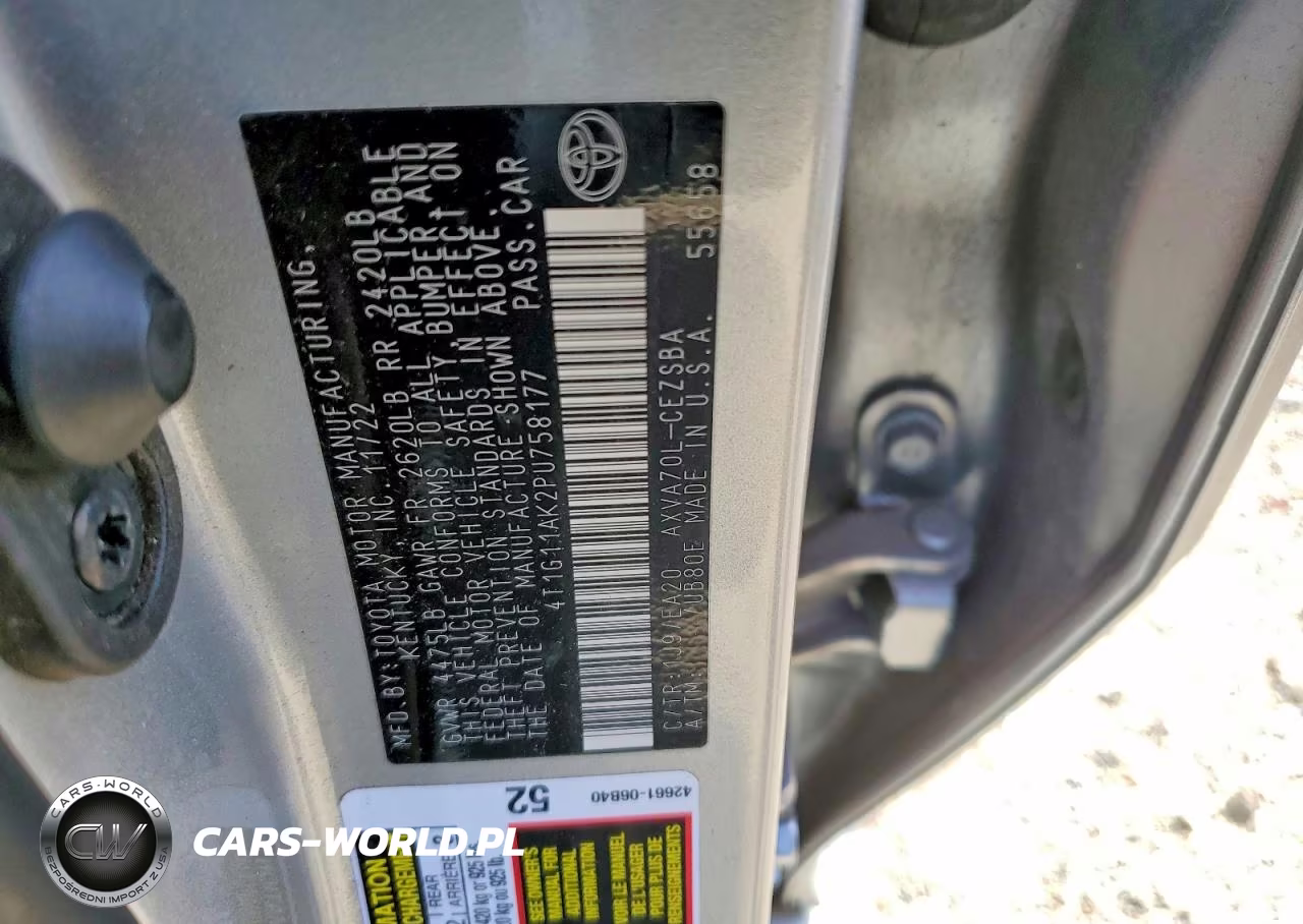 2023 Toyota Camry Se VIN:4T1G11AK2PU758177 - 12
