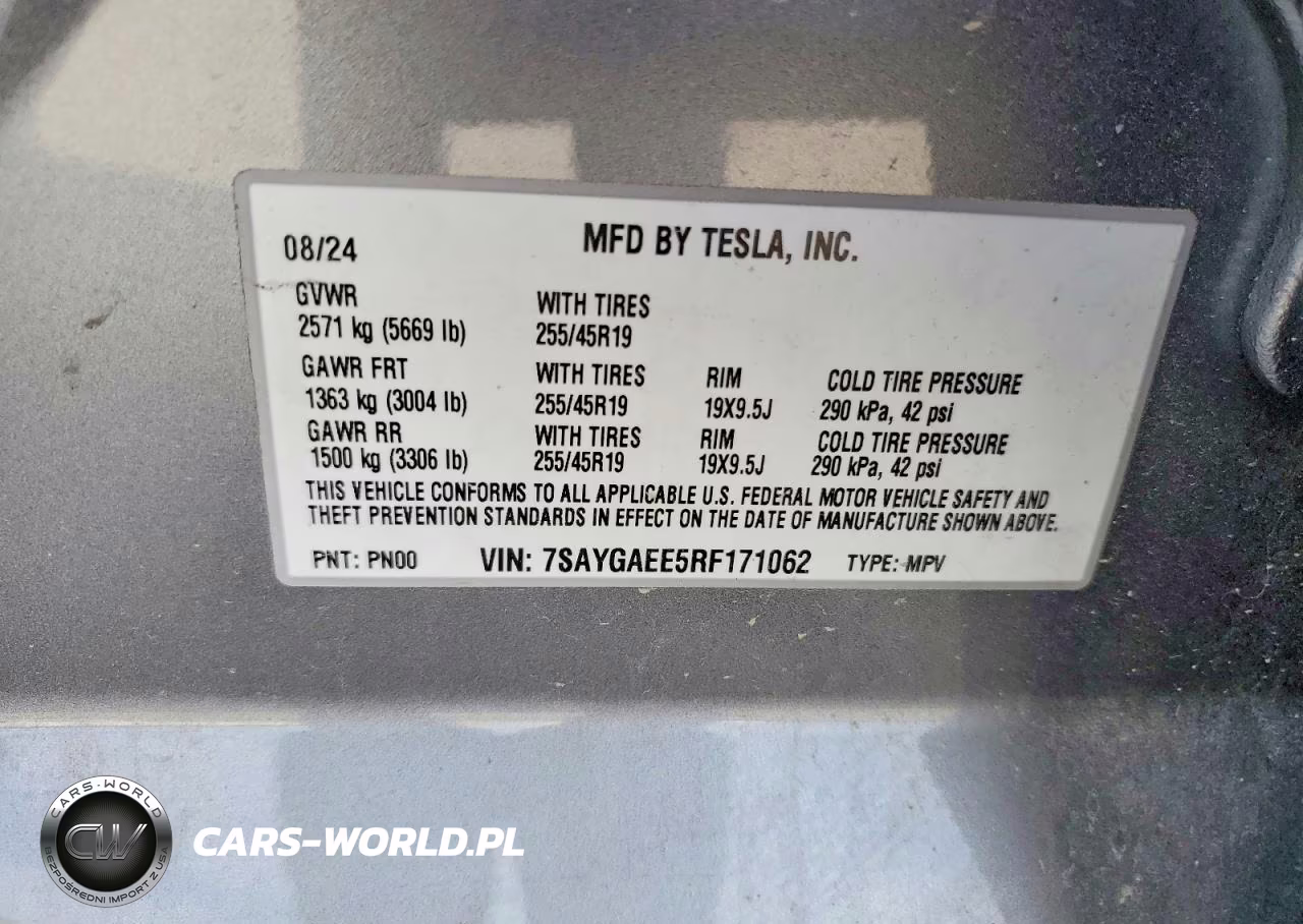 2024 Tesla Model Y VIN:7SAYGAEE5RF171062 - 13
