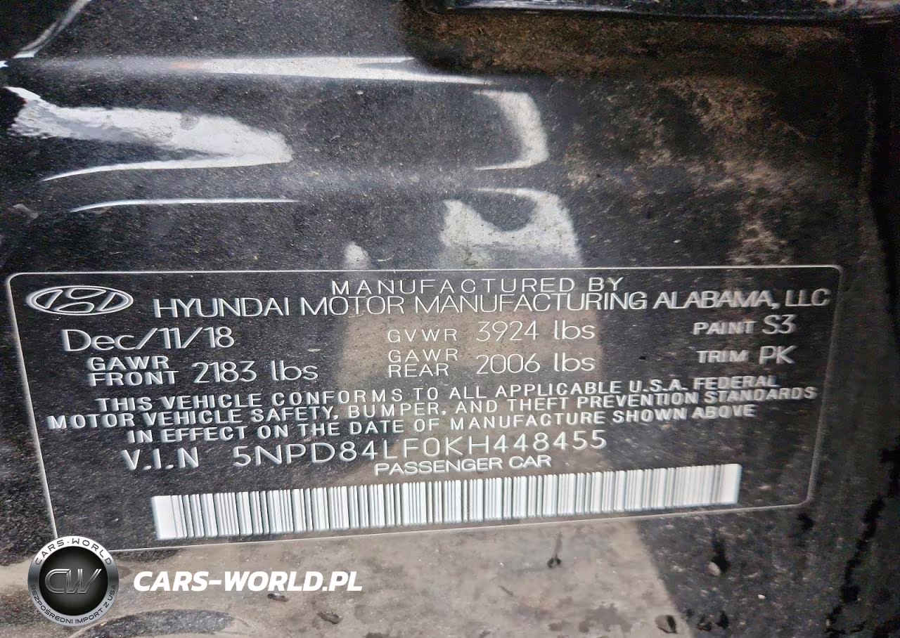 2019 Hyundai Elantra Sel VIN:5NPD84LF0KH448455 - 13