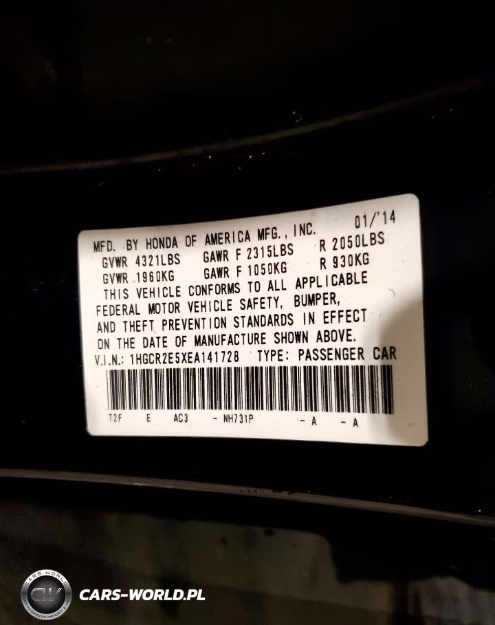 2014 Honda Accord Sport VIN:1HGCR2E5XEA141728 - 12