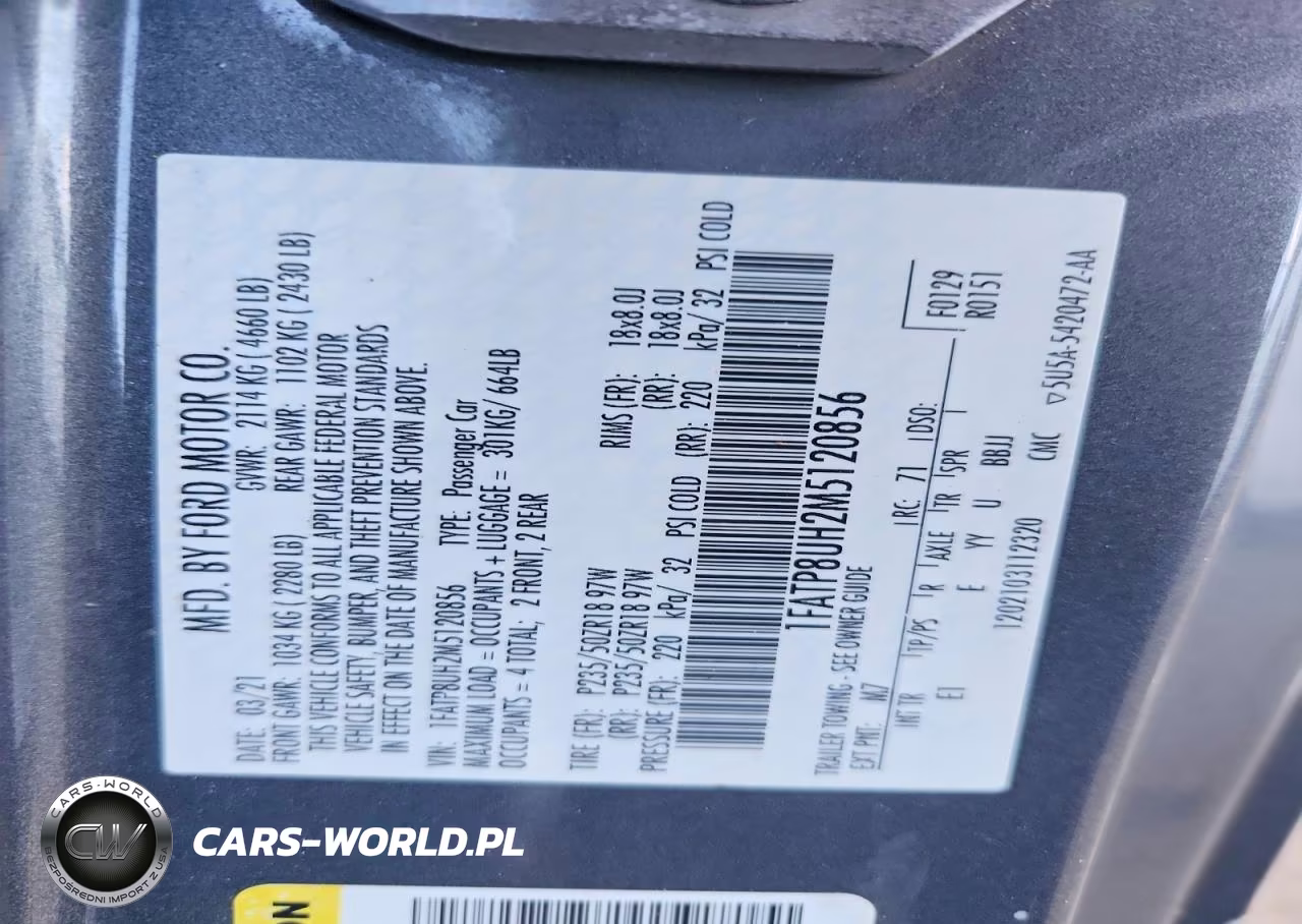2021 Ford Mustang VIN:1FATP8UH2M5120856 - 13