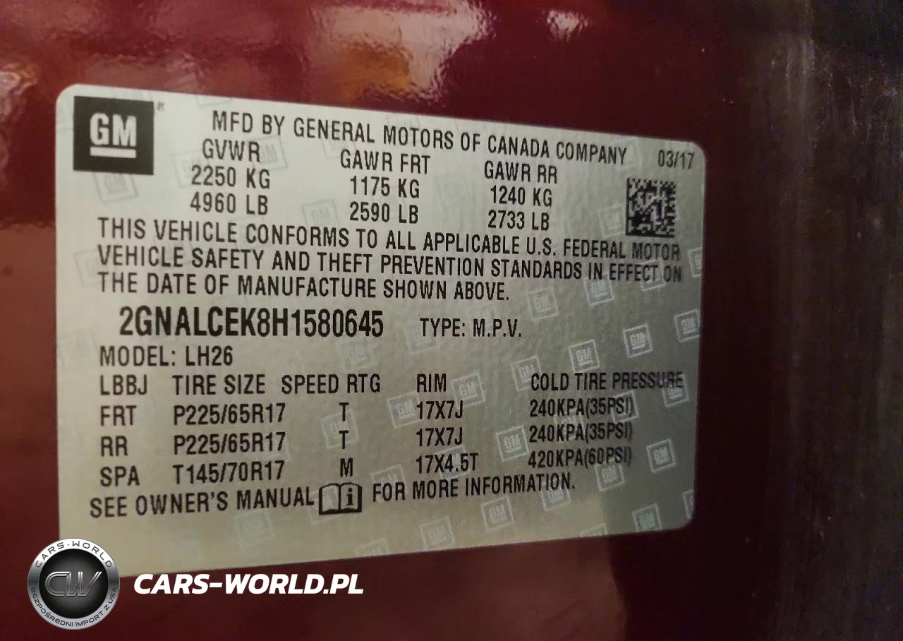 2017 Chevrolet Equinox Lt VIN:2GNALCEK8H1580645 - 13