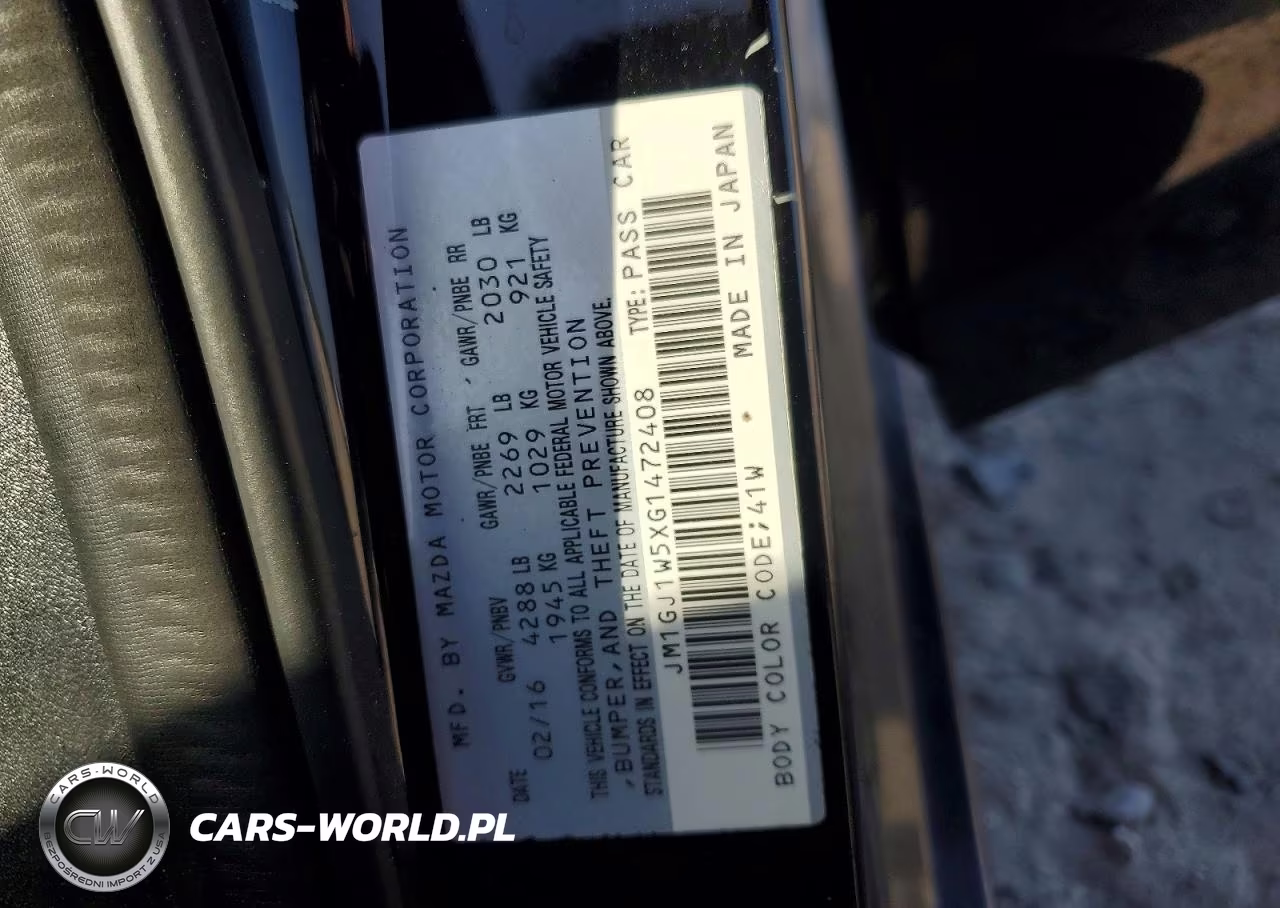 2016 Mazd 6 VIN:JM1GJ1W5XG1472408 - 12