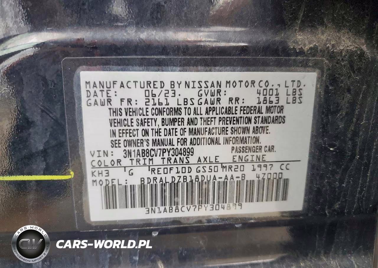 2023 Nissan Sentra Sv VIN:3N1AB8CV7PY304899 - 13