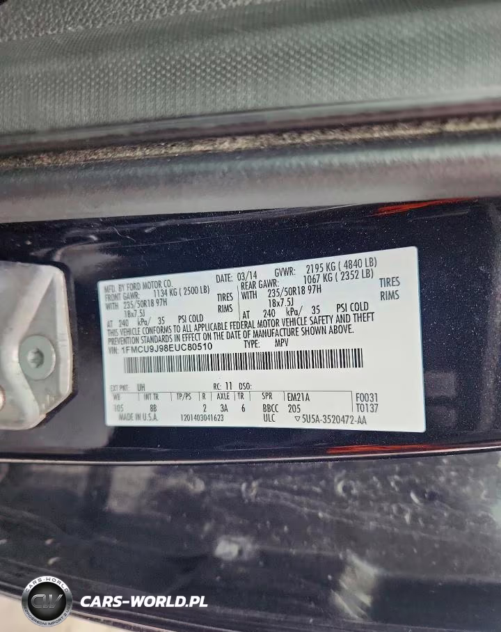 2014 Ford Escape Titanium VIN:1FMCU9J98EUC80510 - 13