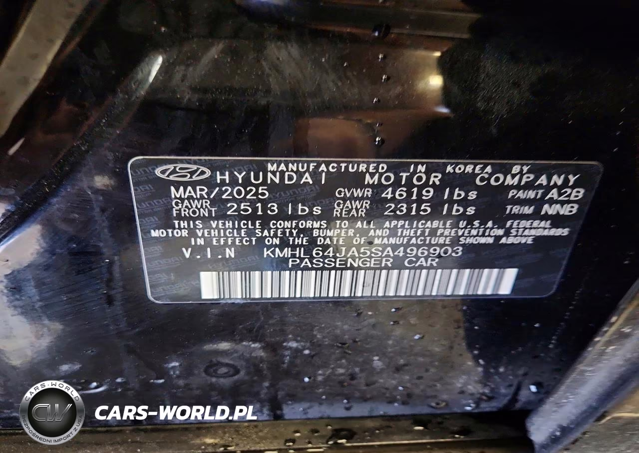 2025 Hyundai Sonata Sel VIN:KMHL64JA5SA496903 - 13
