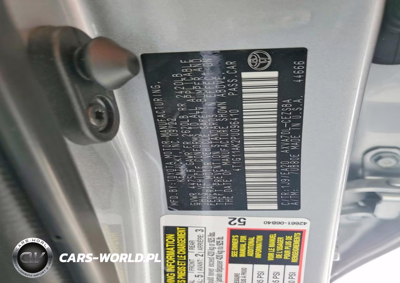 2023 Toyota Camry Se VIN:4T1G11AK2PU096410 - 12