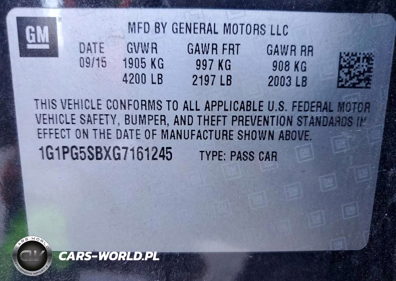 2016 Chevrolet Cruze Limited Ltz VIN:1G1PG5SBXG7161245 - 13