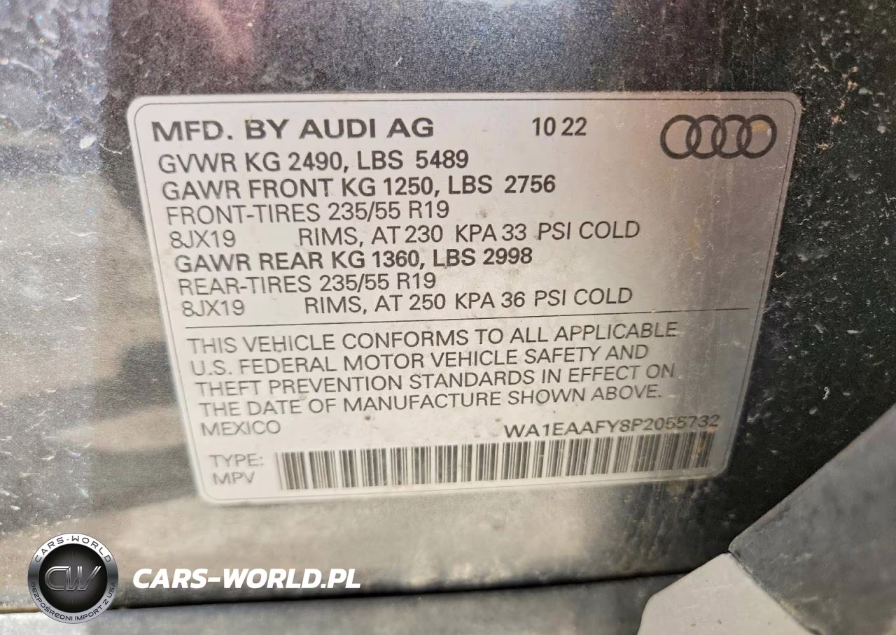2023 Audi Q5 Hybrid 4D Suv S Line Premium Plus 45 VIN:WA1EAAFY8P2055732 - 13