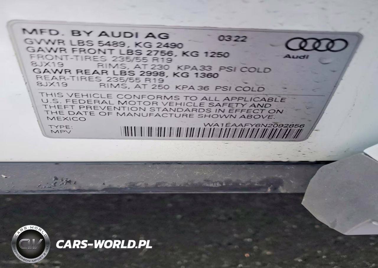 2022 Audi Q5 Premium Plus 45 VIN:WA1EAAFY6N2092856 - 14