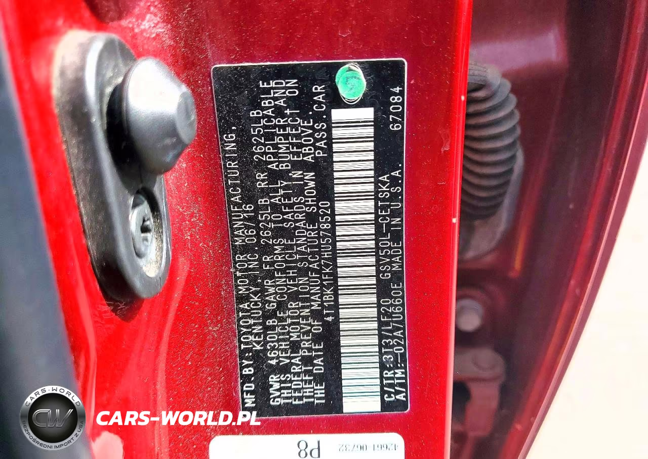 2017 Toyota Camry Xse V6 VIN:4T1BK1FK7HU578520 - 12