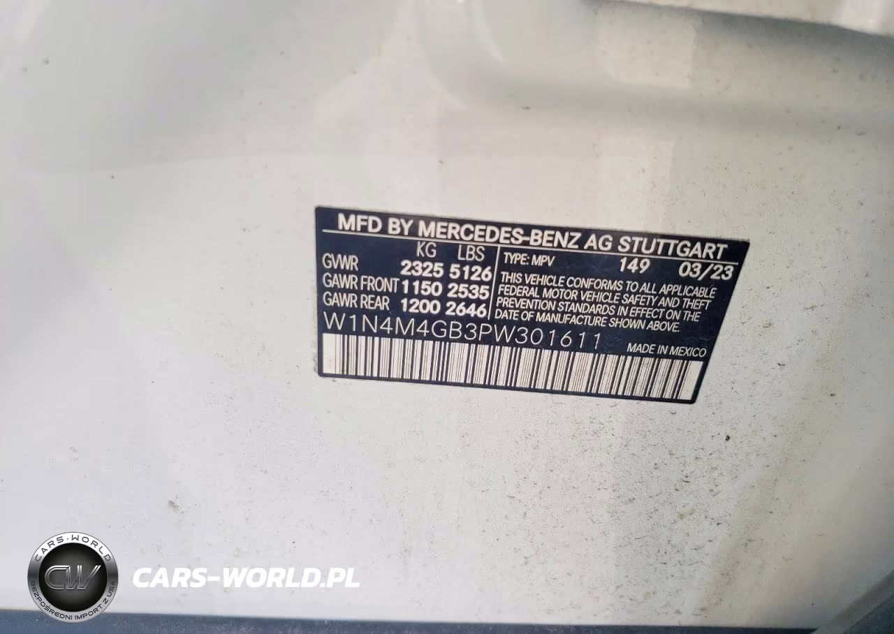 2023 Mercedes-Benz Glb 250 VIN:W1N4M4GB3PW301611 - 14