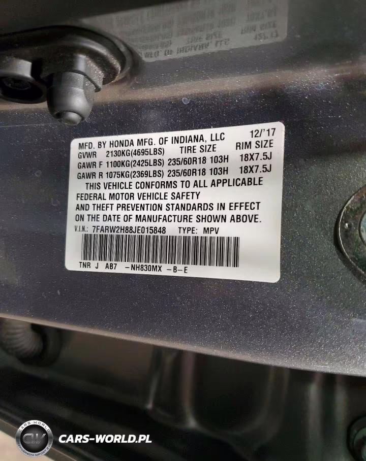 2018 Honda Cr-V Exl VIN:7FARW2H88JE015848 - 13