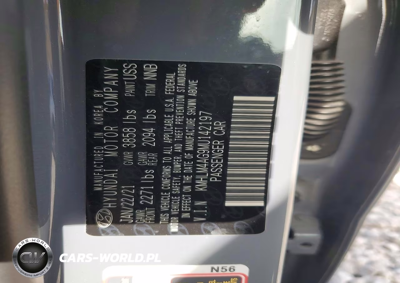 2021 Hyundai Elantra Sel VIN:KMHLM4AG9MU142197 - 13