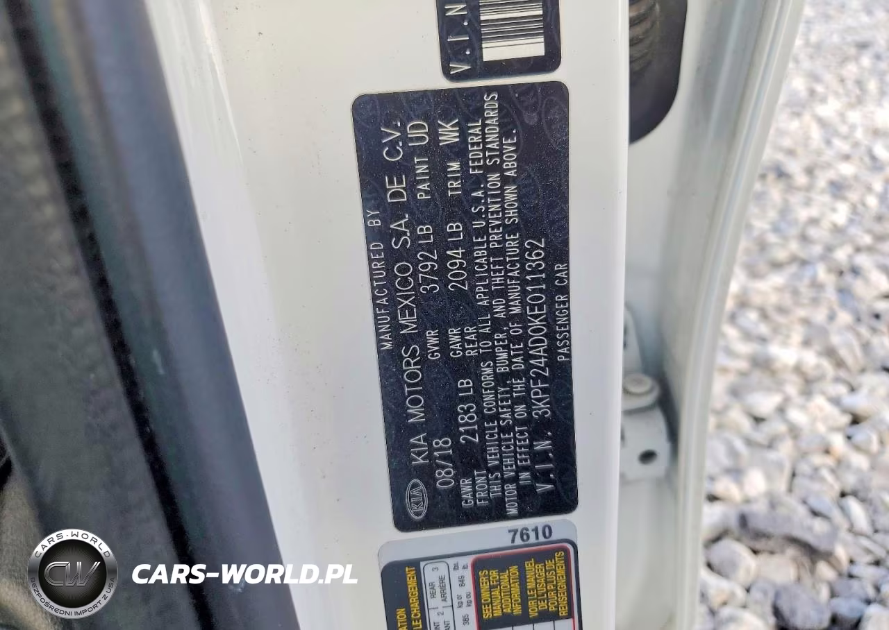 2019 Kia Forte Lxs VIN:3KPF24AD0KE011362 - 12