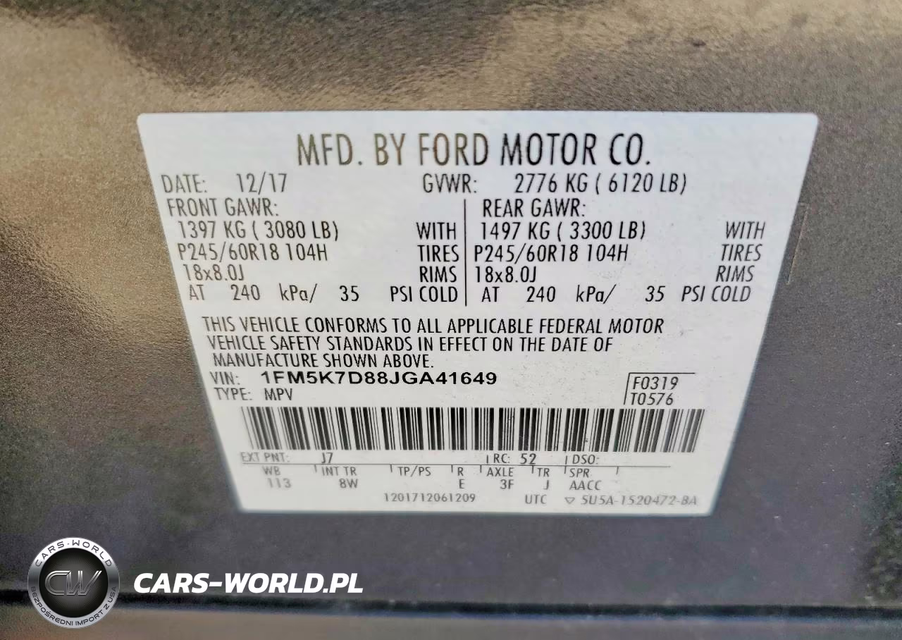2018 Ford Explorer Xlt VIN:1FM5K7D88JGA41649 - 14