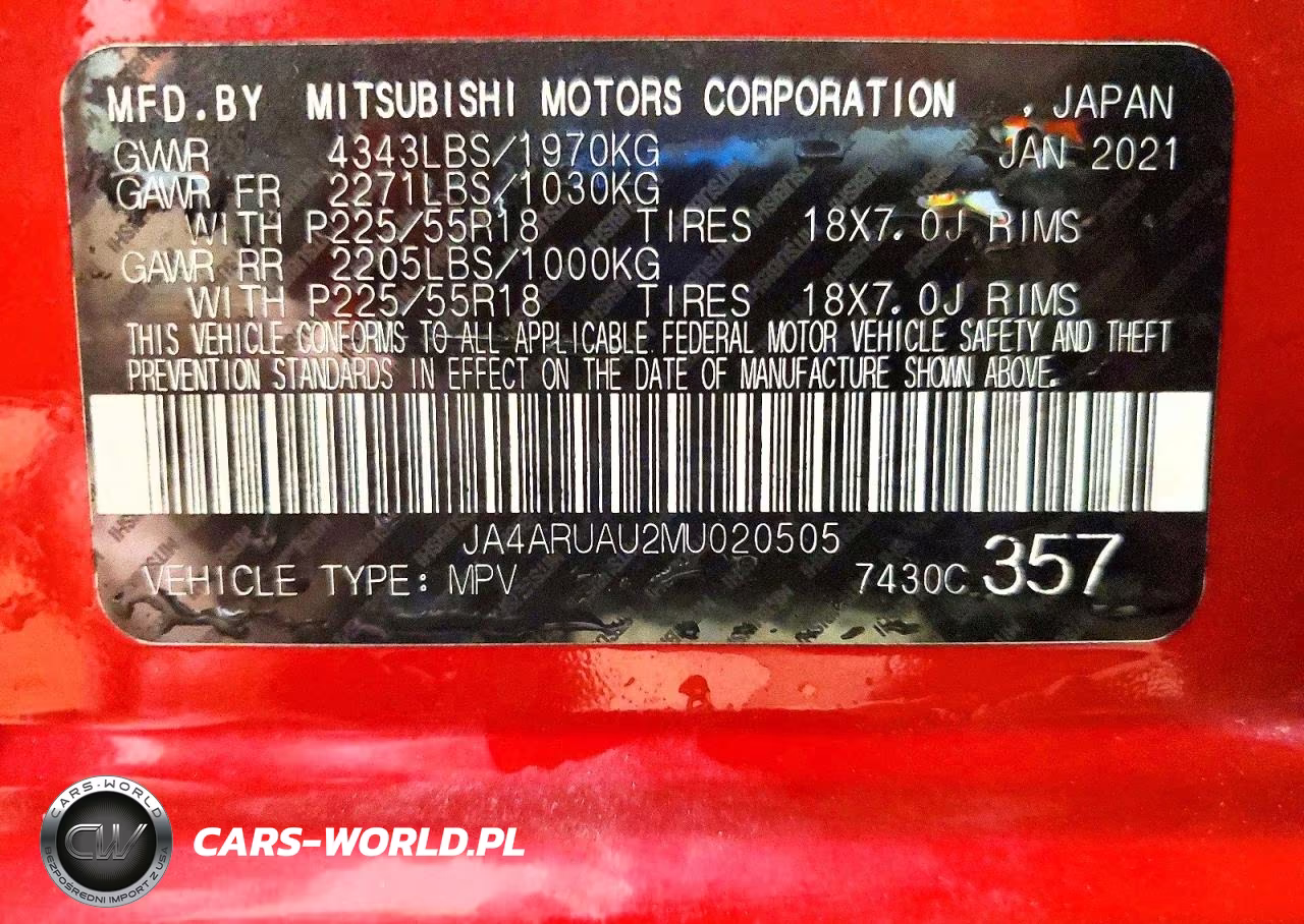 2021 Mitsubishi Outlander Sport Es VIN:JA4ARUAU2MU020505 - 14