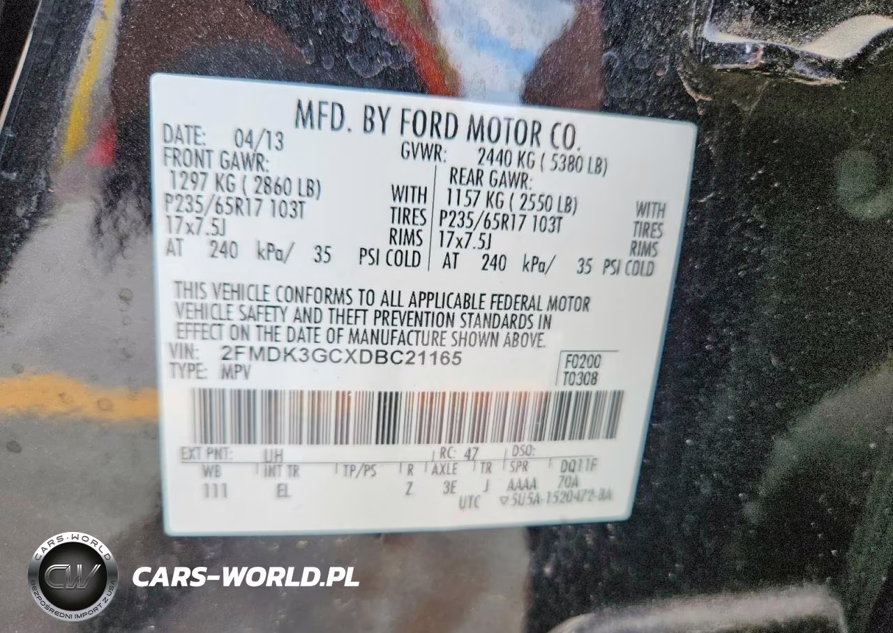 2013 Ford Edge Se VIN:2FMDK3GCXDBC21165 - 13