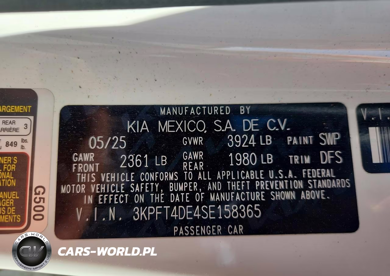 2025 Kia K4 Lxs VIN:3KPFT4DE4SE158365 - 12