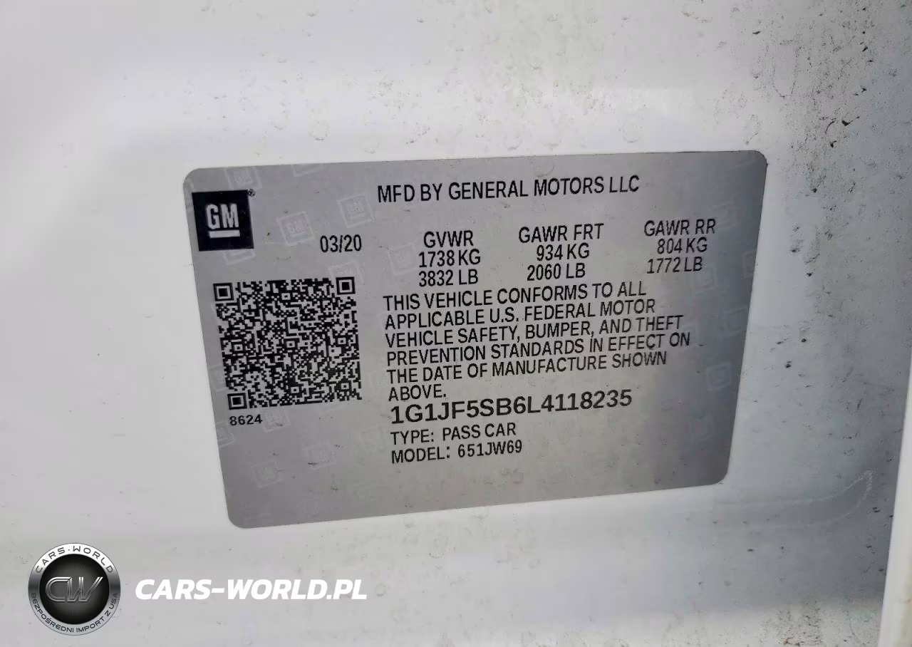 2020 Chevrolet Sonic Premier VIN:1G1JF5SB6L4118235 - 13