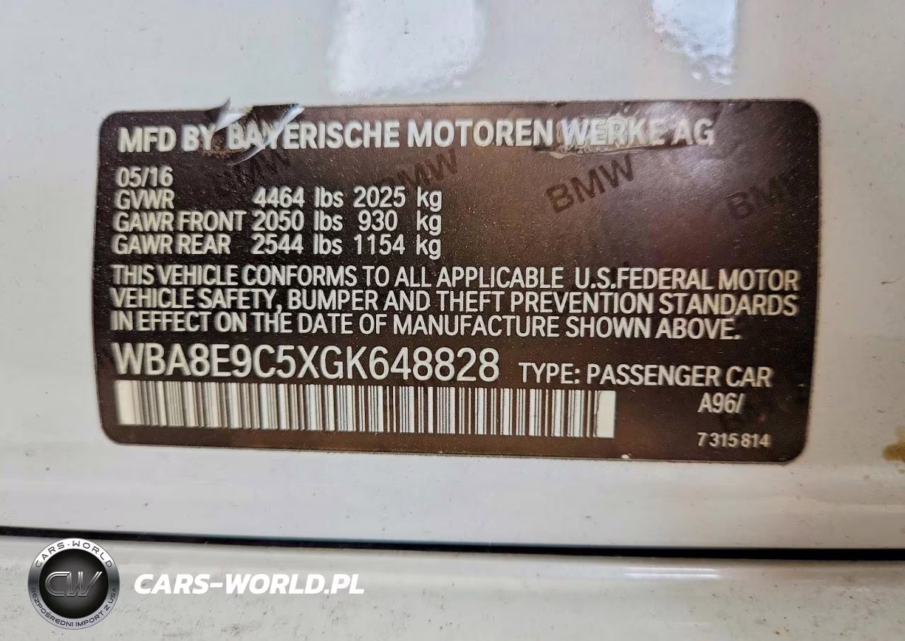 2016 BMW 328 I Sulev VIN:WBA8E9C5XGK648828 - 13