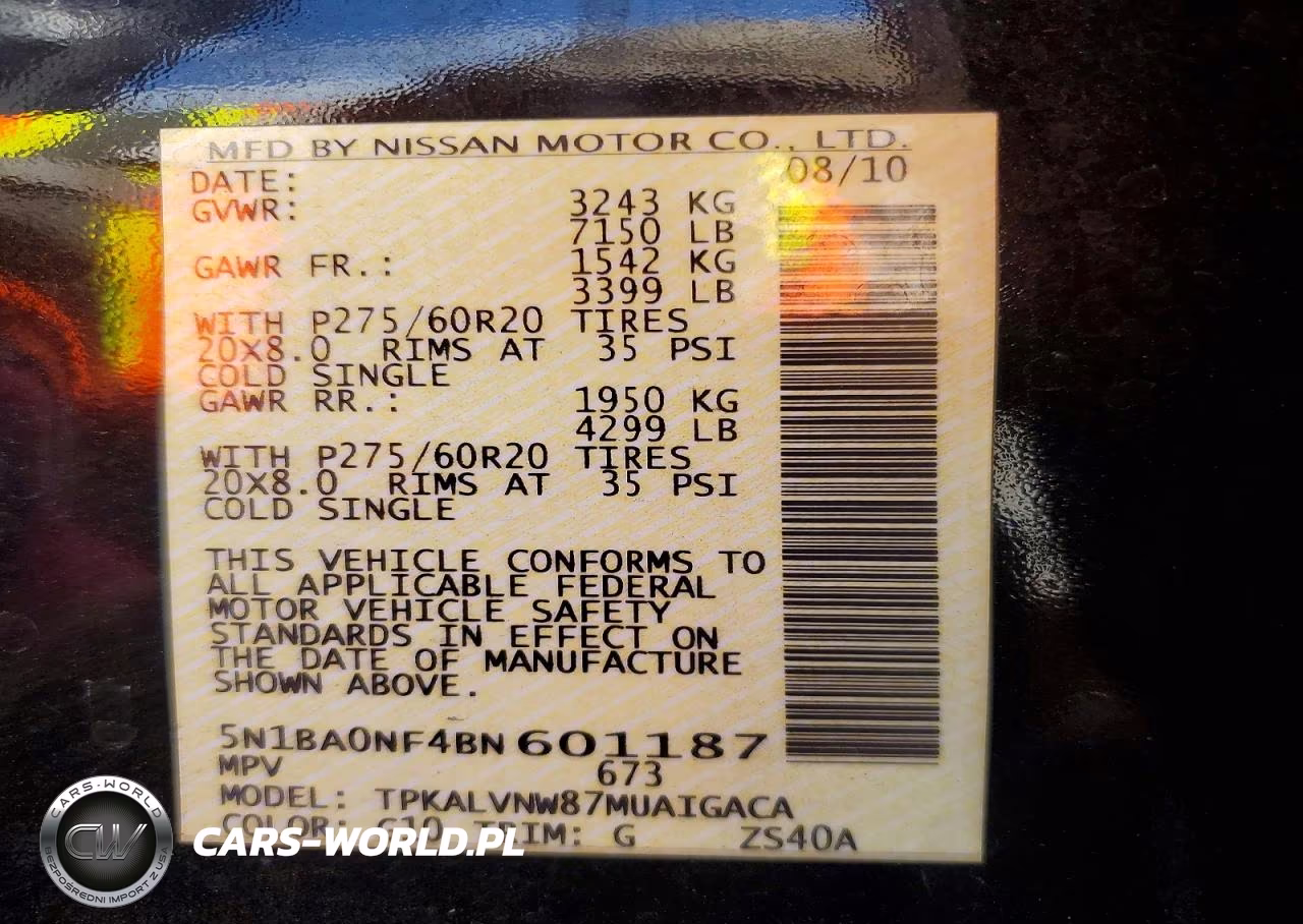 2011 Nissan Armada Platinum VIN:5N1BA0NF4BN601187 - 14
