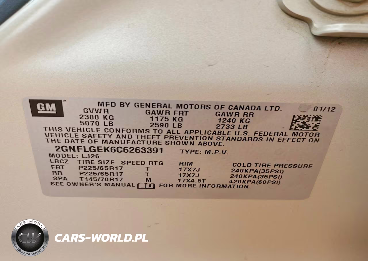 2012 Chevrolet Equinox Ltz VIN:2GNFLGEK6C6263391 - 13