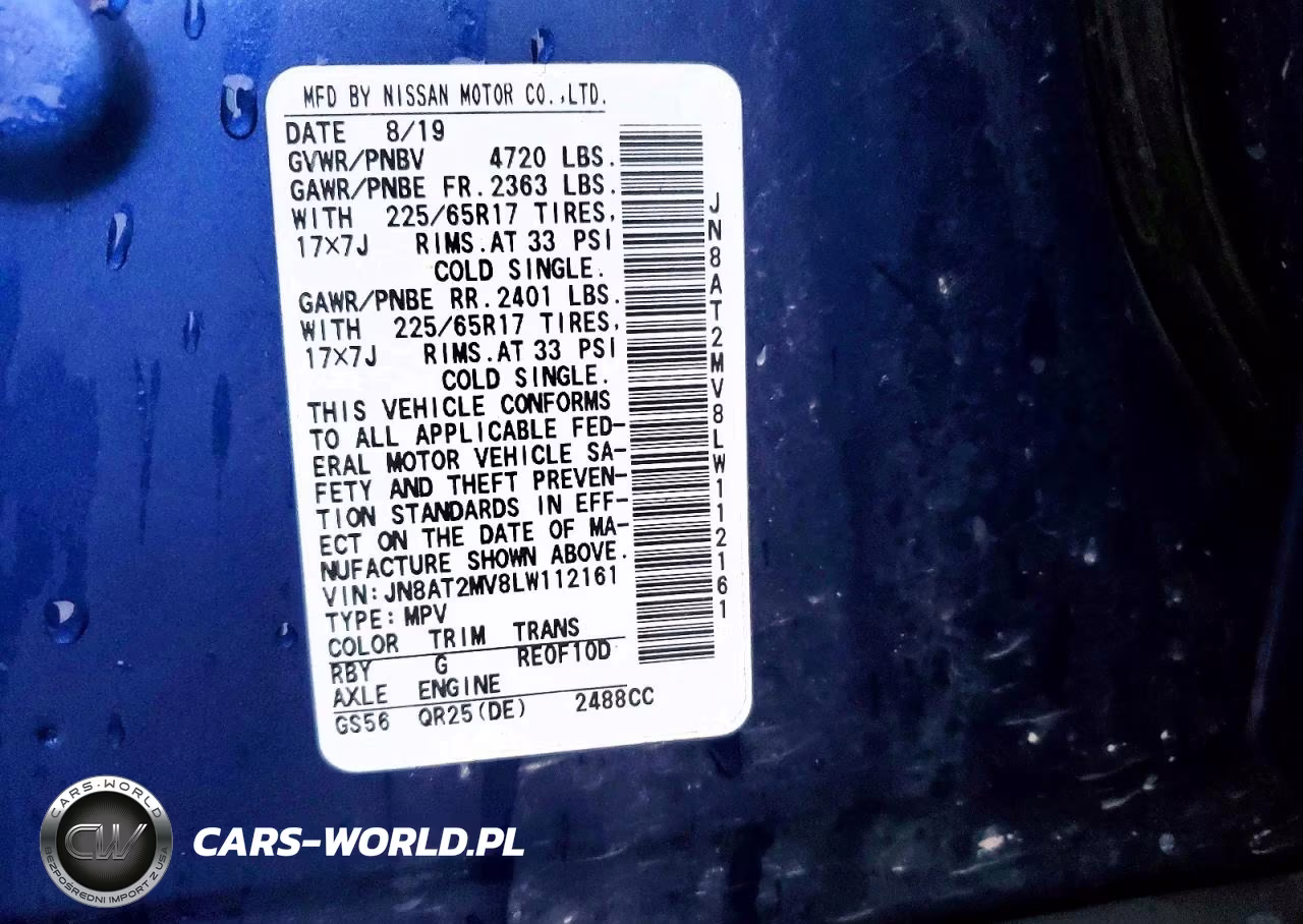 2020 Nissan Rogue Sv VIN:JN8AT2MV8LW112161 - 14
