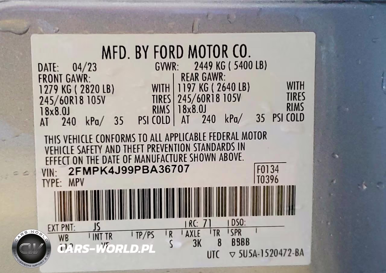 2023 Ford Edge Sel VIN:2FMPK4J99PBA36707 - 13