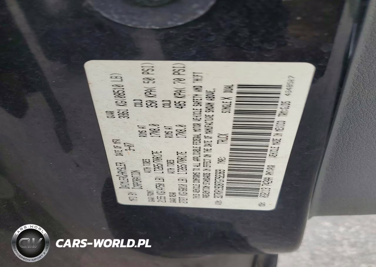 2007 Dodge Ram 1500 VIN:3D7KR19D87G792369 - 12