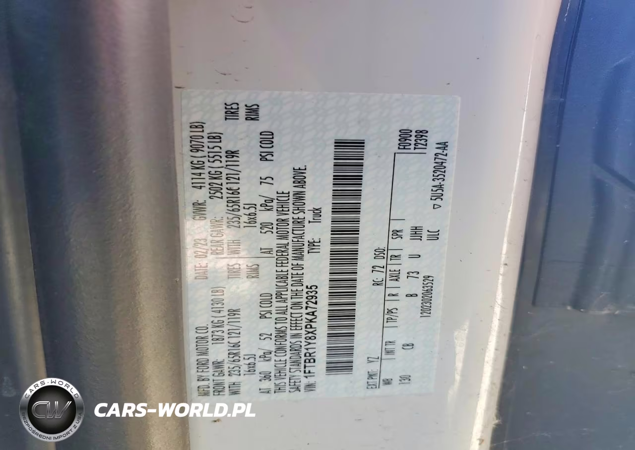 2023 Ford Transit T-250 VIN:1FTBR1Y8XPKA72935 - 13
