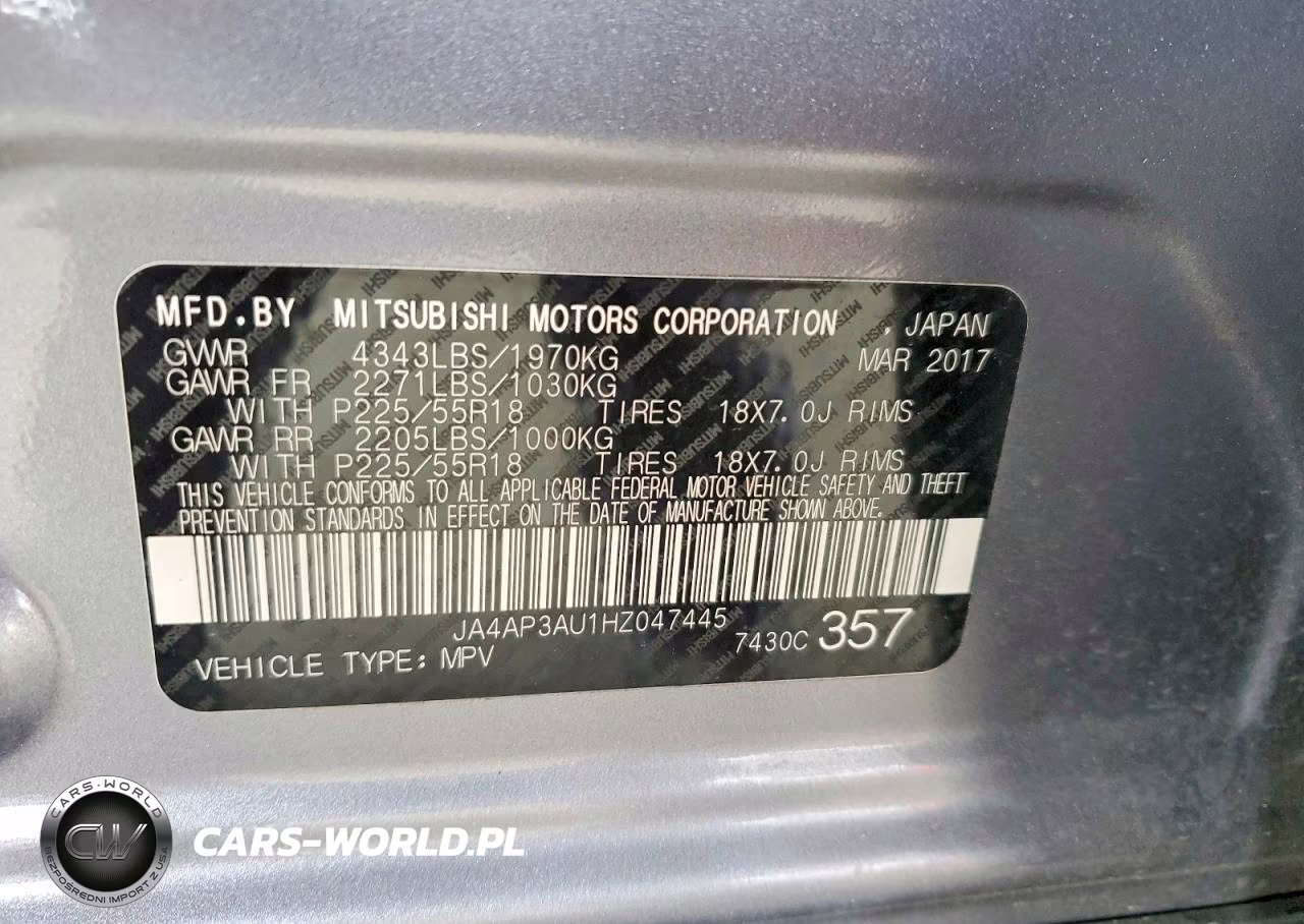 2017 Mitsubishi Outlander Sport Es VIN:JA4AP3AU1HZ047445 - 12