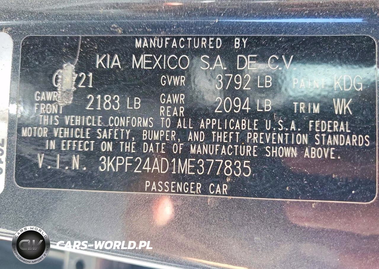 2021 Kia Forte Lxs VIN:3KPF24AD1ME377835 - 13
