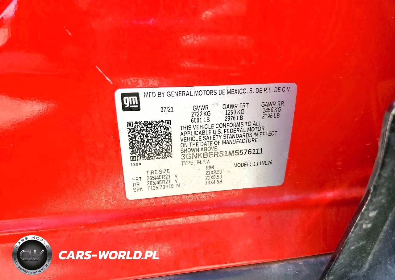 2021 Chev Blazer VIN:3GNKBERS1MS576111 - 14