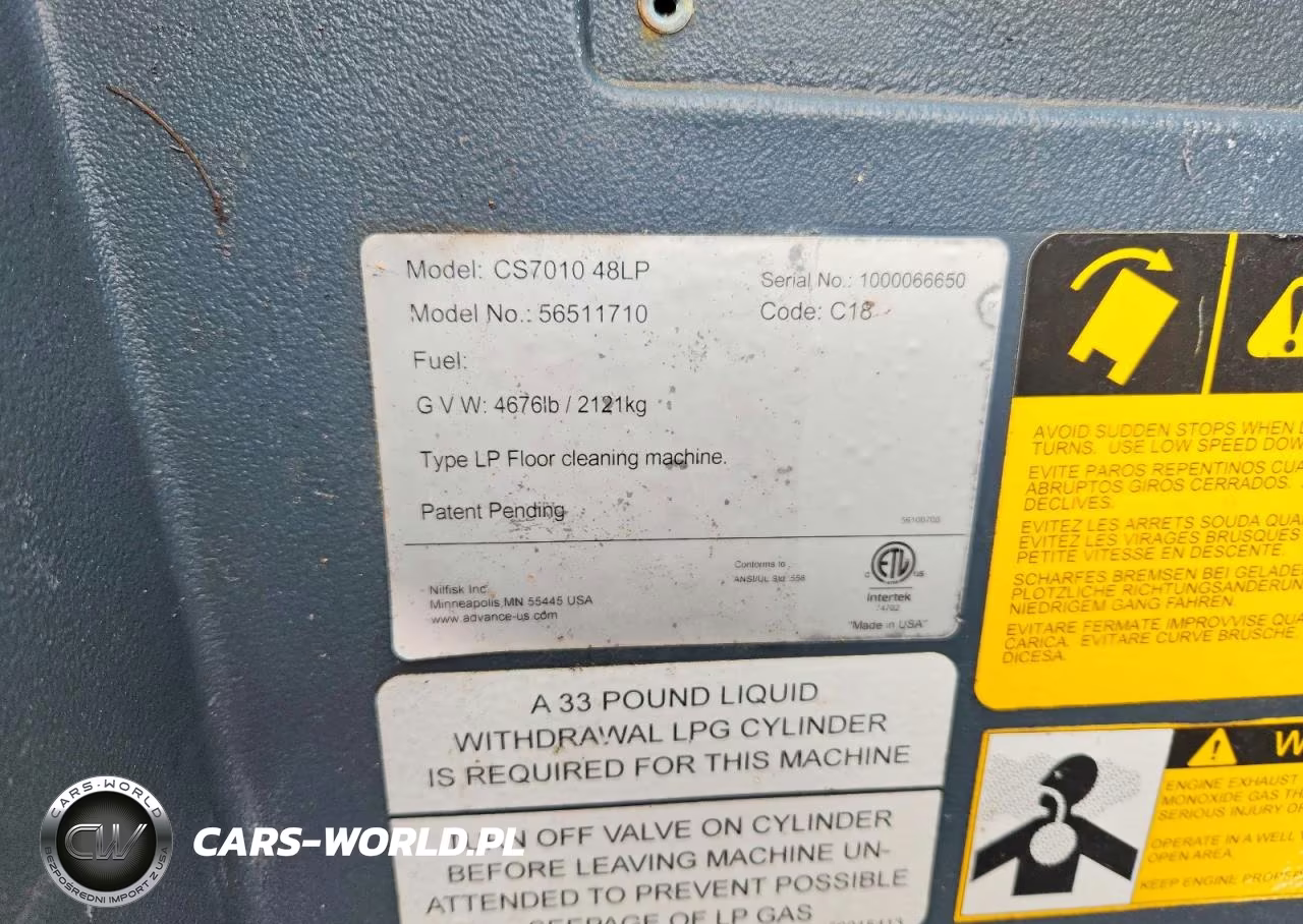 2014 Advance Cs7010 Sweeper VIN:1000066650 - 10