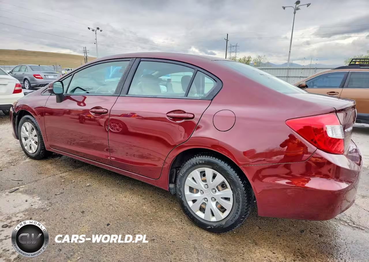 2012 Honda Civic Lx VIN:2HGFB2F57CH536545 - 2