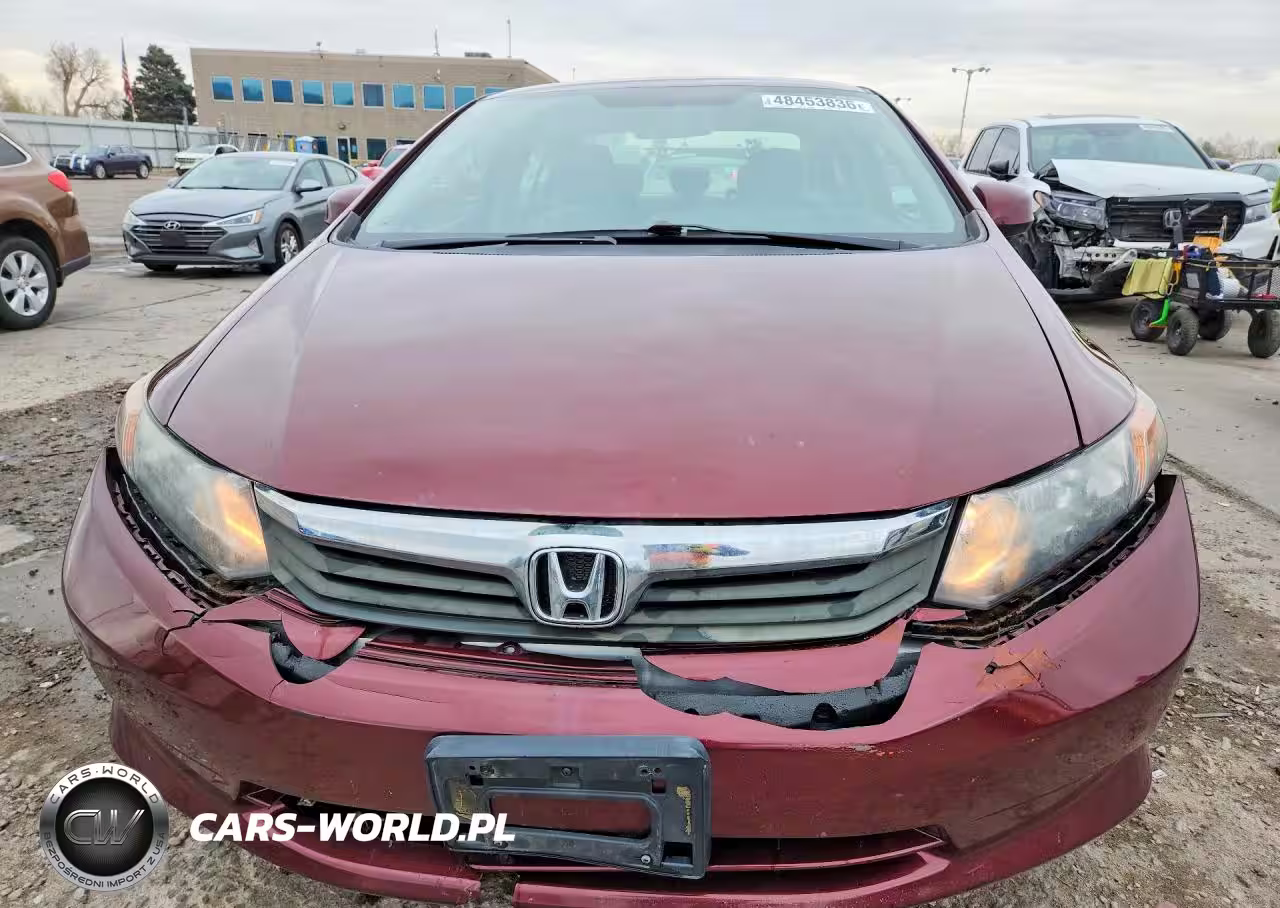 2012 Honda Civic Lx VIN:2HGFB2F57CH536545 - 5