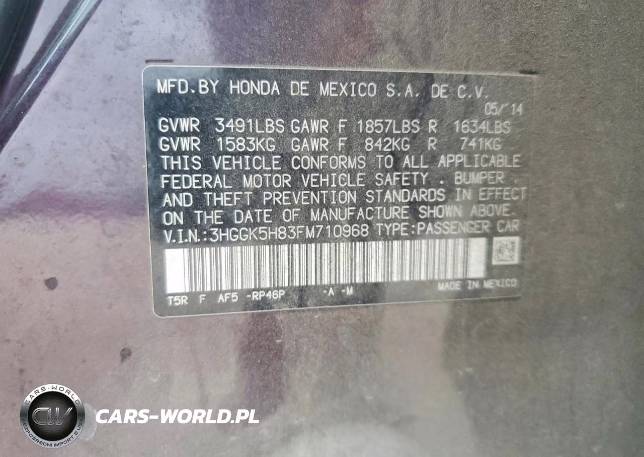 2015 Honda Fit Ex VIN:3HGGK5H83FM710968 - 13