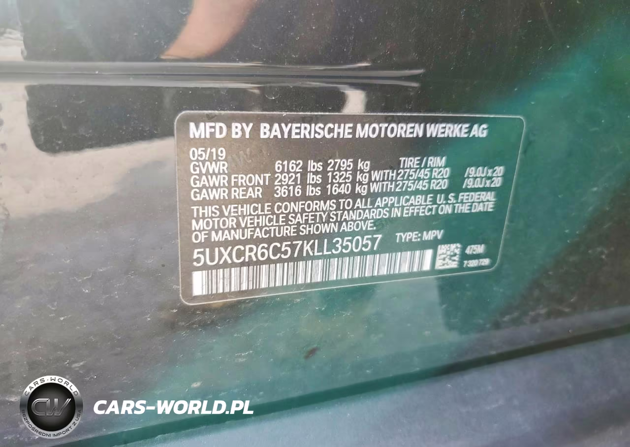 2019 BMW X5 xDrive40I VIN:5UXCR6C57KLL35057 - 13