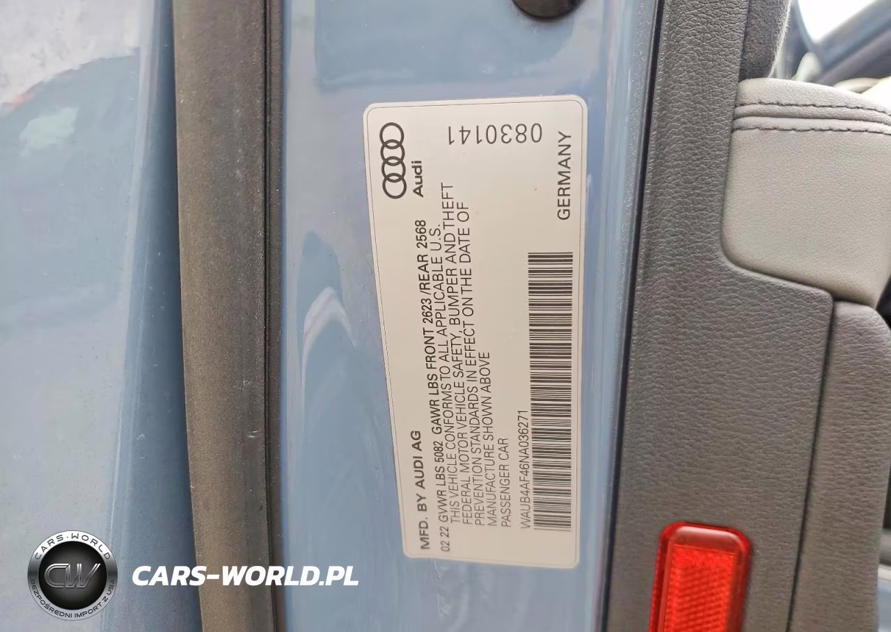 2022 Audi S4 Premium Plus VIN:WAUB4AF46NA036271 - 12