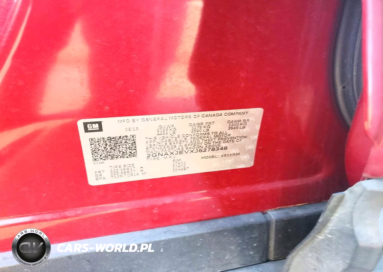 2018 Chevrolet Equinox Lt VIN:2GNAXJEVXJ6278348 - 12