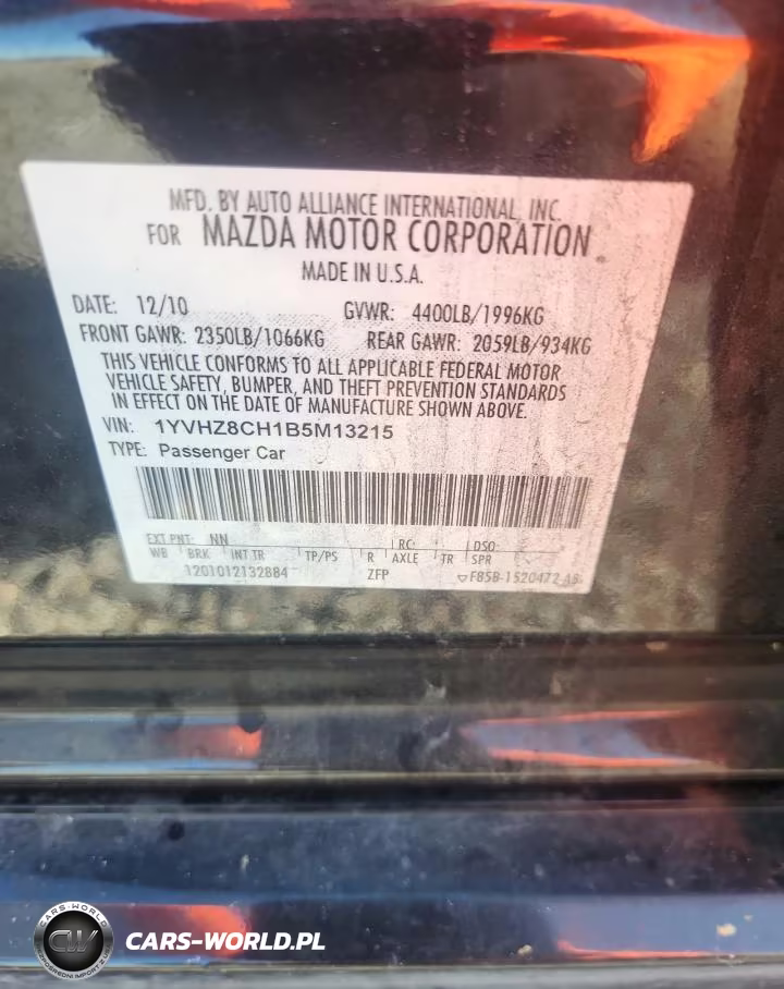 2011 Mazda 6 I VIN:1YVHZ8CH1B5M13215 - 12