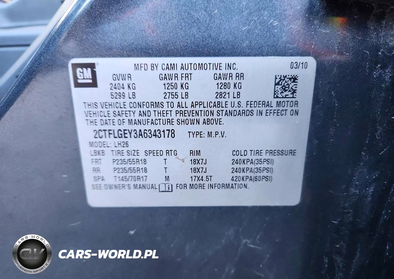 2010 GMC Terrain VIN:2CTFLGEY3A6343178 - 13