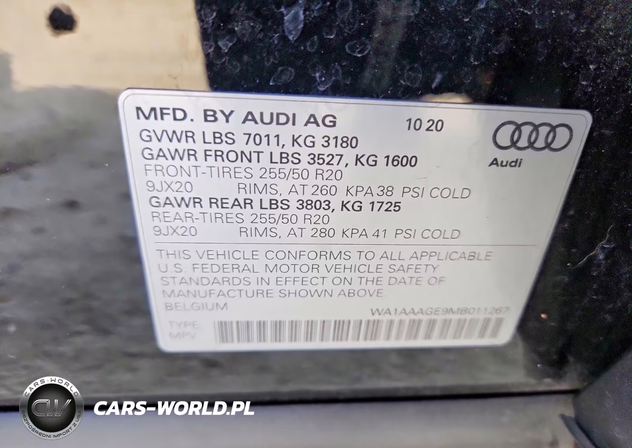 2021 Audi E-Tron Premium VIN:WA1AAAGE9MB011267 - 13