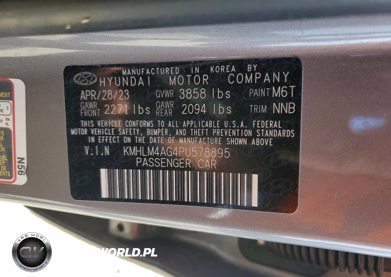2023 Hyundai Elantra Sel VIN:KMHLM4AG4PU578895 - 12